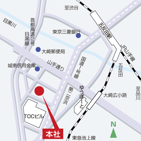 東京シオノヤ本社地図